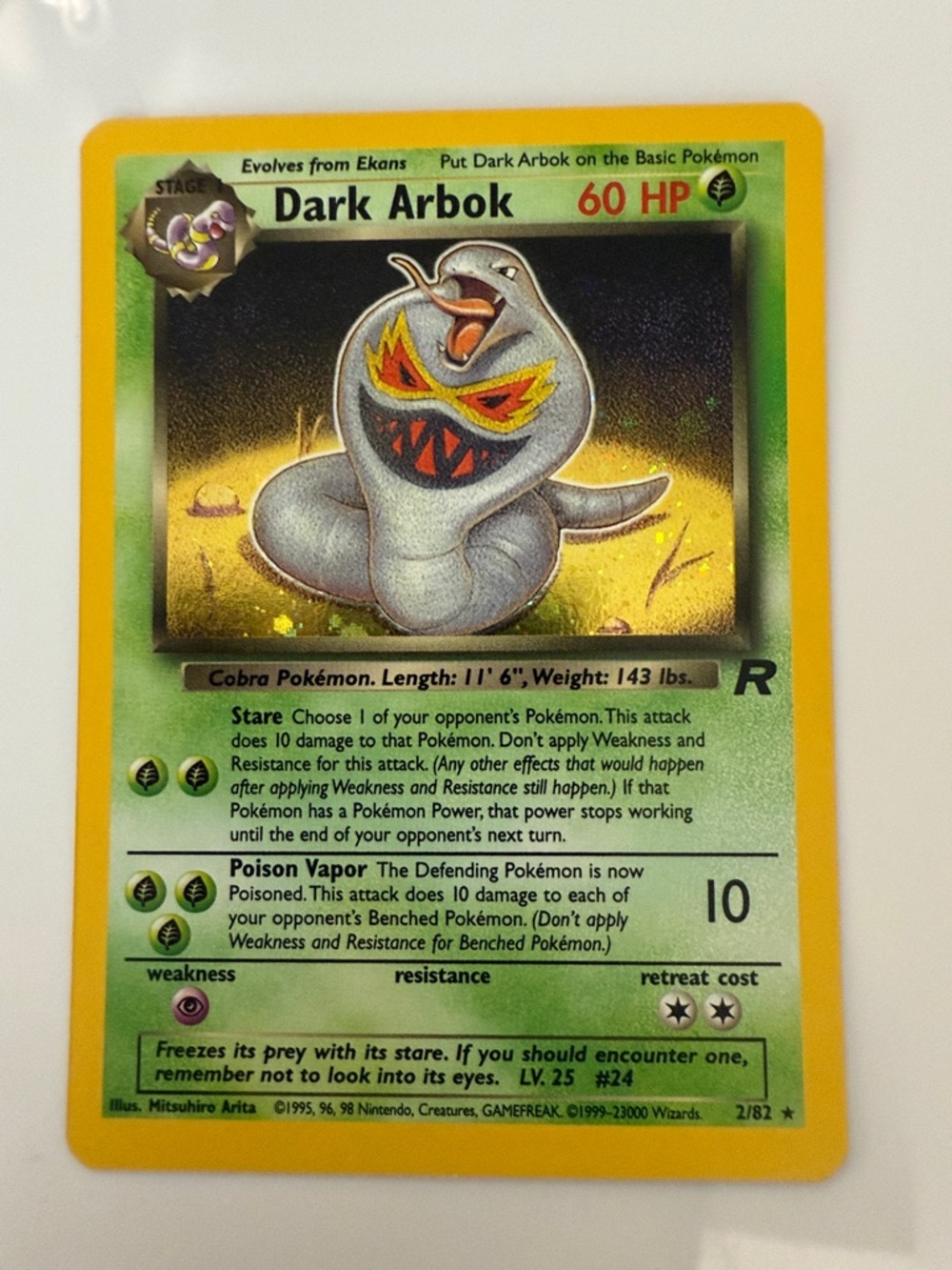 Dark Arbok (2) - Team Rocket (TR) Halo